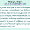 Paragraph on Clean Energy