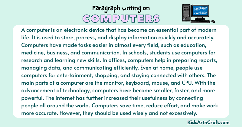 Paragraph on Computers