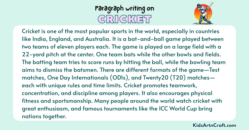 Paragraph on Cricket