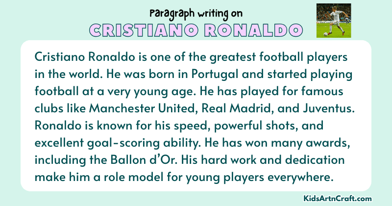 Paragraph on Cristiano Ronaldo