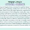 Paragraph on Cyber Crime