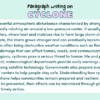 Paragraph on Cyclone