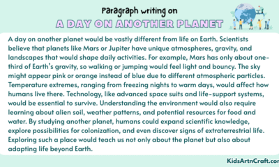 Paragraph on A Day on Another Planet