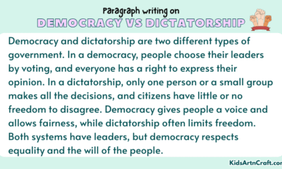 Paragraph on Democracy vs Dictatorship