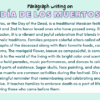 Paragraph on Día de los Muertos