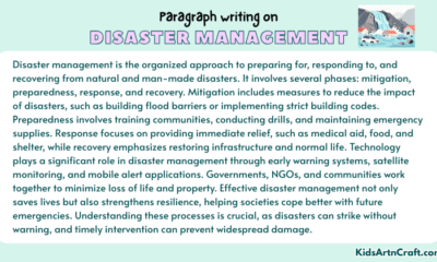 Paragraph on Disaster Management