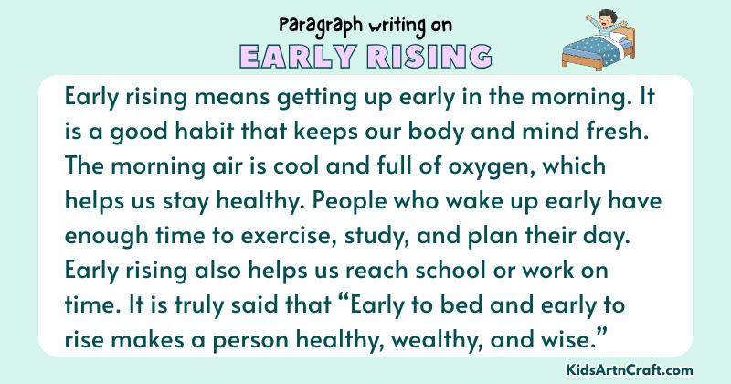 Paragraph on Early Rising