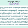 Paragraph on Easter