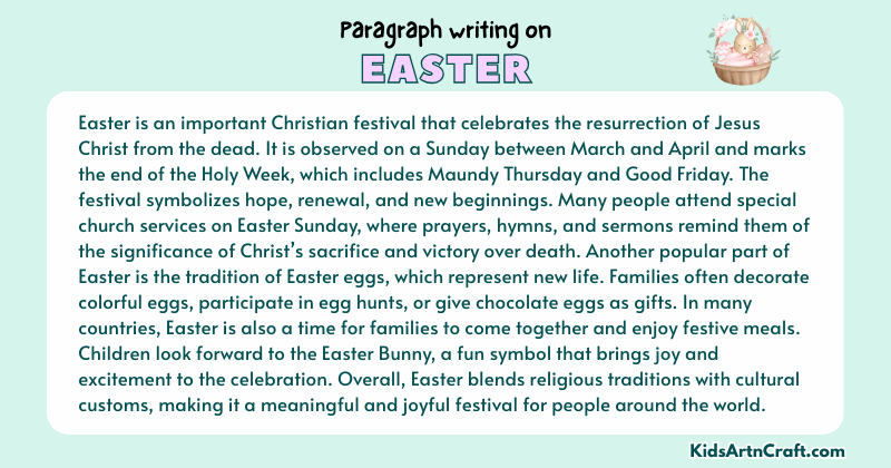 Expository Paragraph on Easter (Explains with Facts)