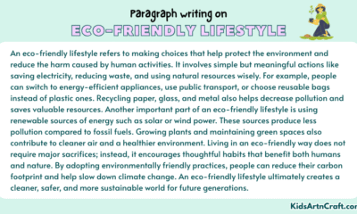 Paragraph on Eco-friendly Lifestyle