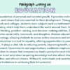 Paragraph on Education