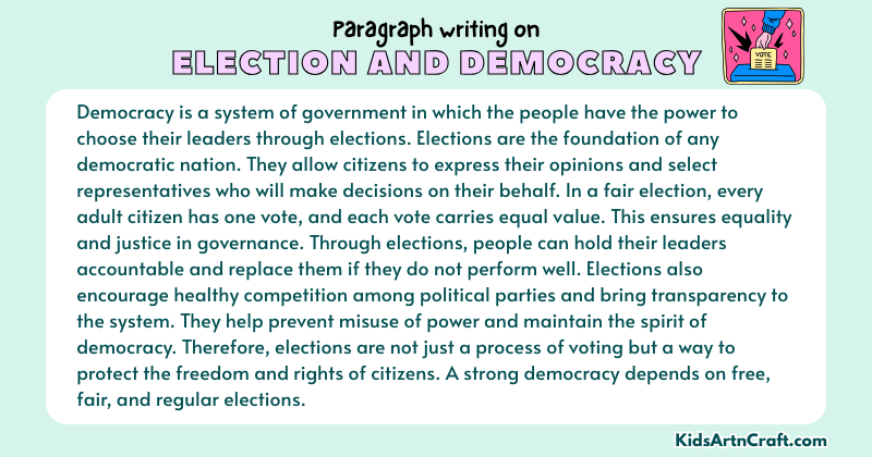 Paragraph on Election and Democracy