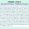 Paragraph on Electric Vehicles