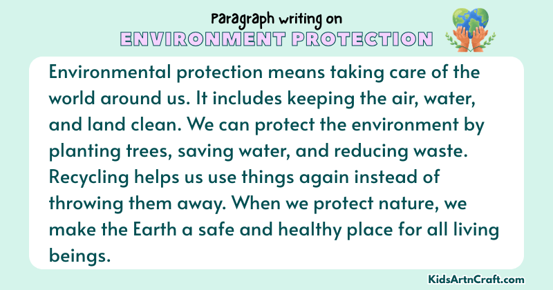 Paragraph on Environment Protection