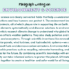 Paragraph on Environment & Science