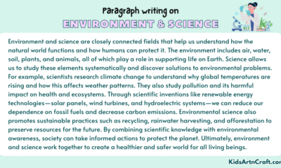 Paragraph on Environment & Science