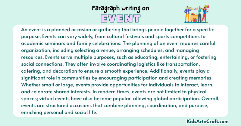 Paragraph on Event