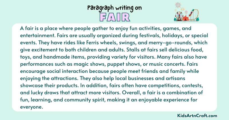 Paragraph on Fair
