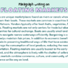 Paragraph On Floating Markets