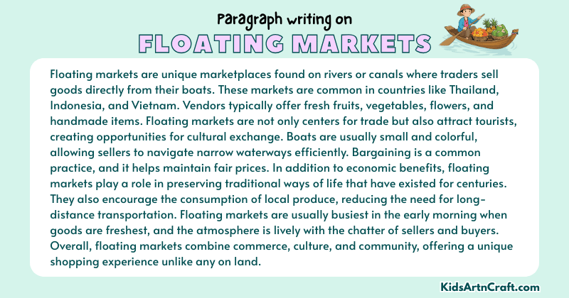 Paragraph On Floating Markets