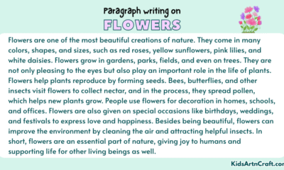 Paragraph on Flowers
