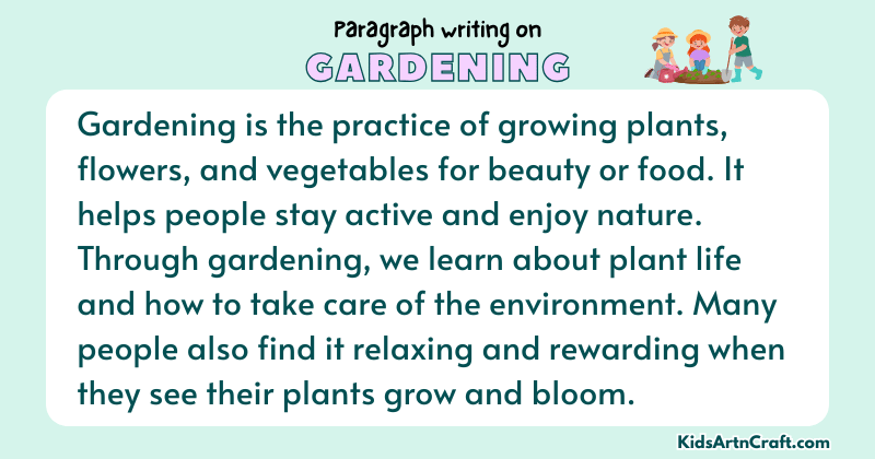 Paragraph on Gardening