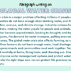 Paragraph on Global Water Crisis