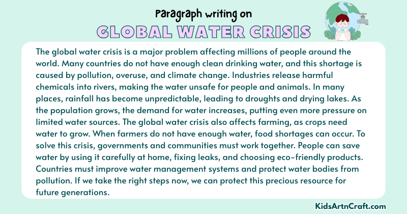 Paragraph on Global Water Crisis