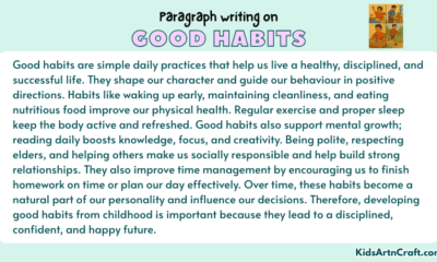 Paragraph on Good Habits