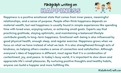 Paragraphs On Happiness