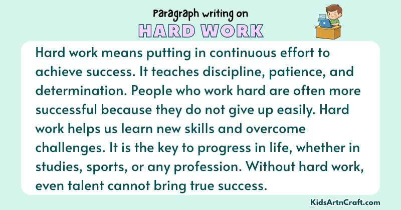 Paragraph on Hard Work