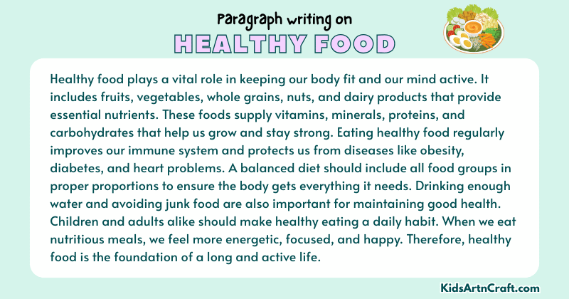 Paragraph on Healthy Food