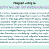 Paragraph on Heavy Load of School Bags