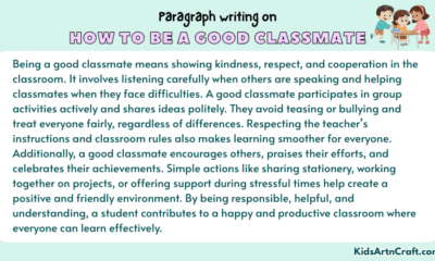 Paragraph on How to Be a Good Classmate