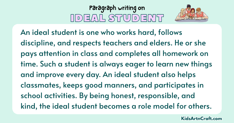 Paragraph on Ideal student
