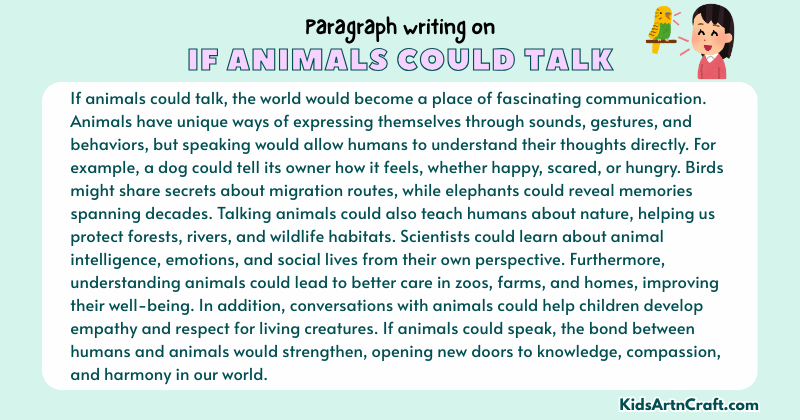 Paragraph on If Animals Could Talk