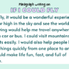 Paragraph on If I Could Fly