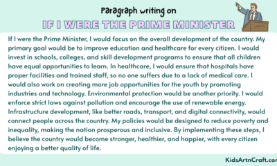 Paragraph on If I were the Prime Minister