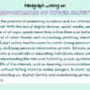 Paragraph on Importance of Cyber Safety