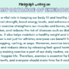 Paragraph on Importance of Exercise