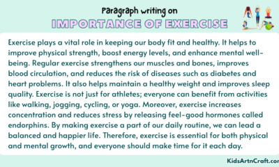 Paragraph on Importance of Exercise
