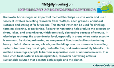 Paragraph on Importance of Rainwater Harvesting