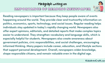 Paragraph on Importance of Reading Newspaper