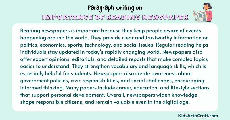 Paragraph on Importance of Reading Newspaper