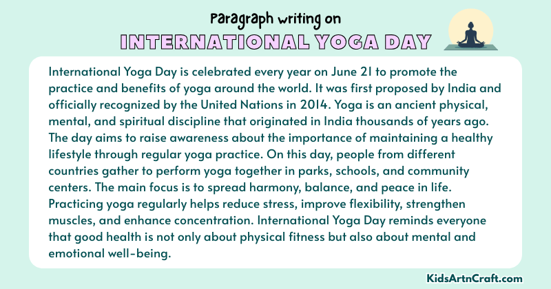 Expository Paragraph on International Yoga Day (Explains with Facts)