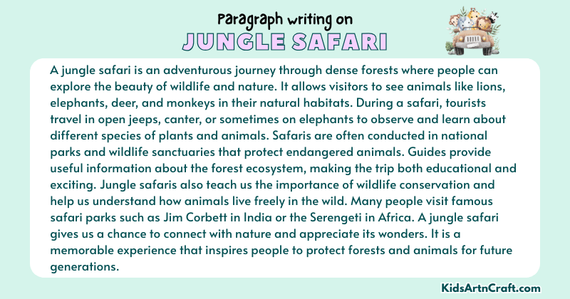 Expository Paragraph on Jungle Safari (Explains with Facts)