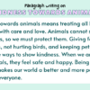 Paragraph on Kindness Towards Animals