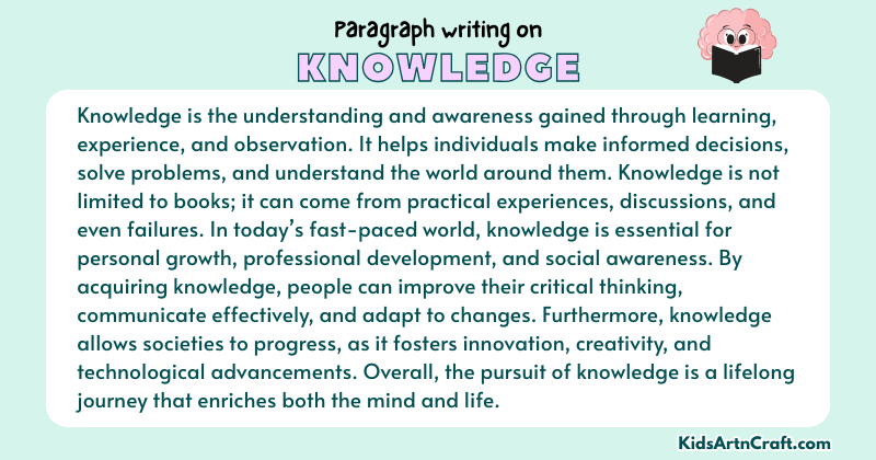 Paragraph on Knowledge