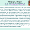 Paragraph on La Tomatina