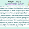 Paragraph on Labour Day